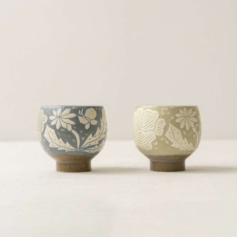 Buncheong Spring Tea Cup