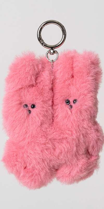Rabbit Duo Keyring