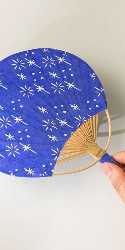 Hanji Fan - Starry Night