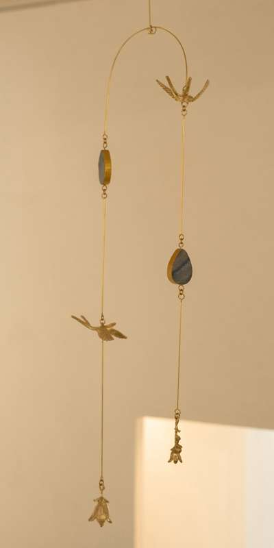 Swallow and Bellflower Mobile