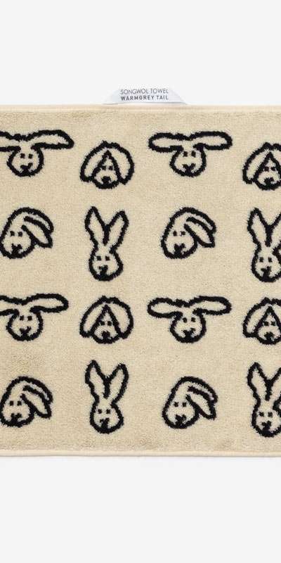 Bunny Bunny Hand Towel - Cream
