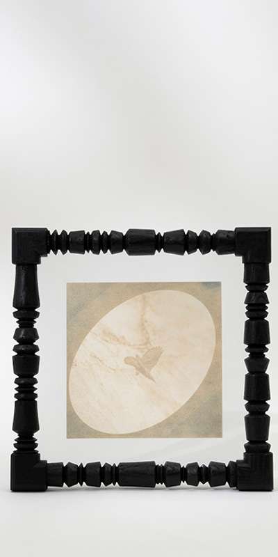 Woodturning Frame Black S - Square