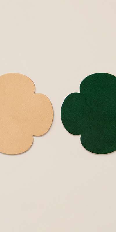 Leather Post Card - Clover