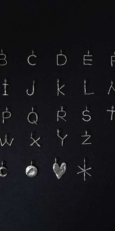 Charm & Alphabet Pendant