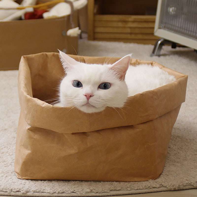 Cat Tyvek Bread Bag Basket