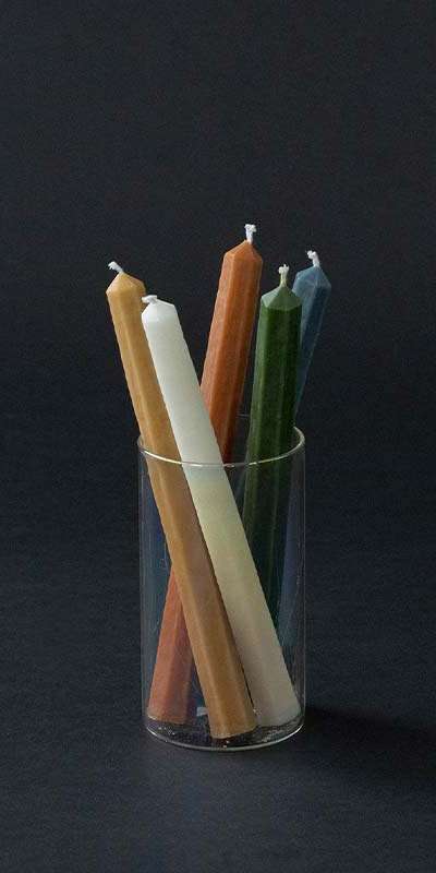 Vintage Bead Hexagon Candle