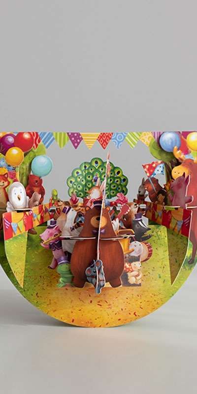 Animal Carnival Popnrock Card