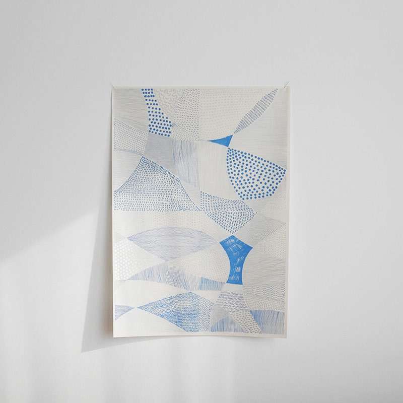 Original Hanji - Flow Blue