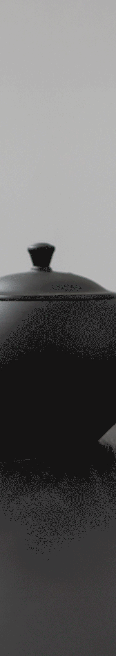 Black Teapot Round Handle M