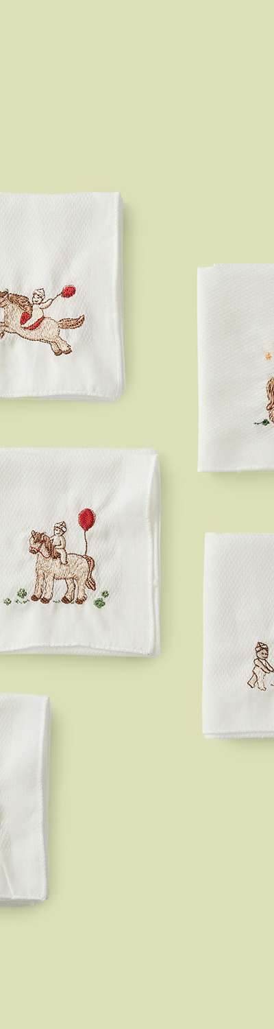 2026 Horse Zodiac Gauze Handkerchief 5-Piece Set