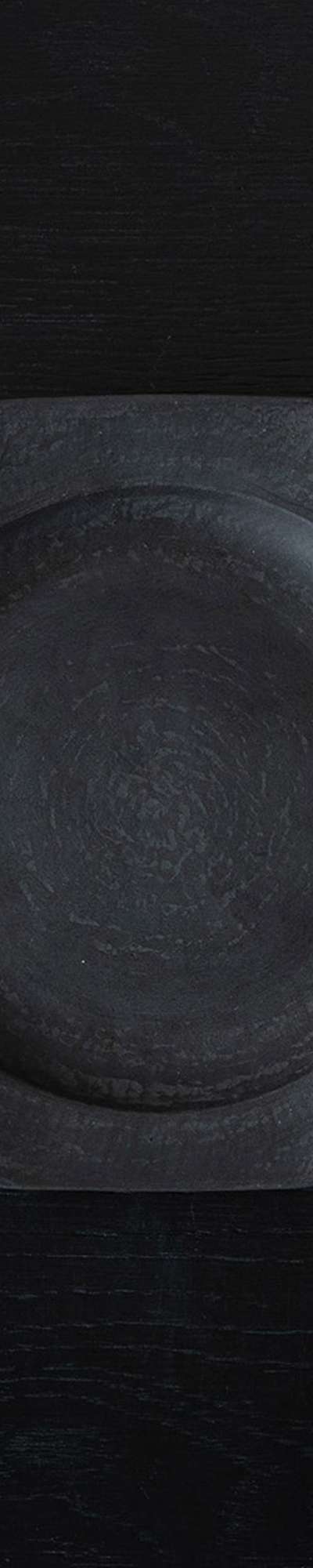 Black Glazed Octagonal Plate