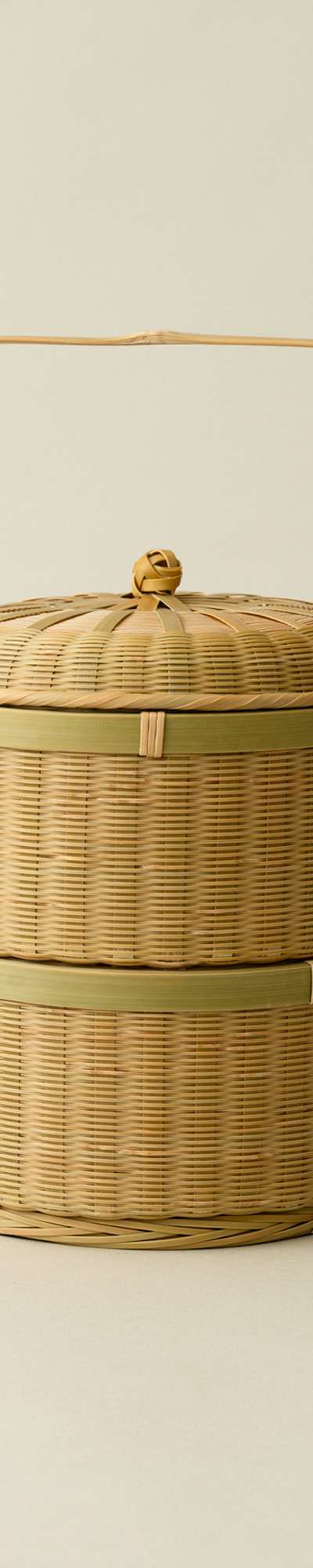 Two-Tier Bamboo Food Container