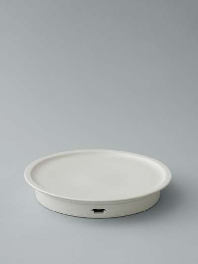 White Porcelain Tile Pattern Tray L