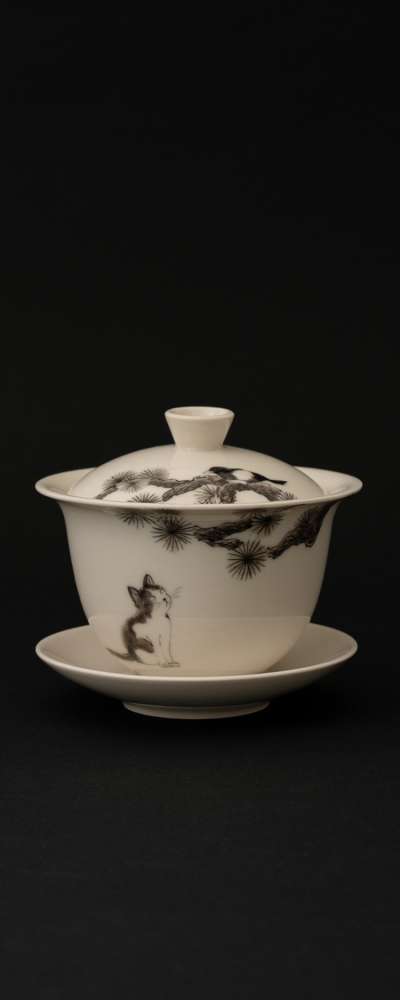 Cat and Magpie Bowl