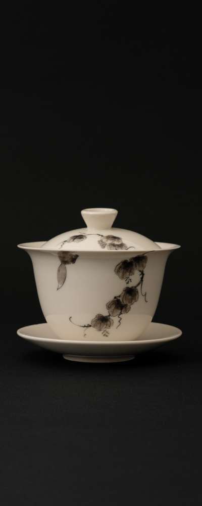 Dansan Grape Fox Dog Bowl