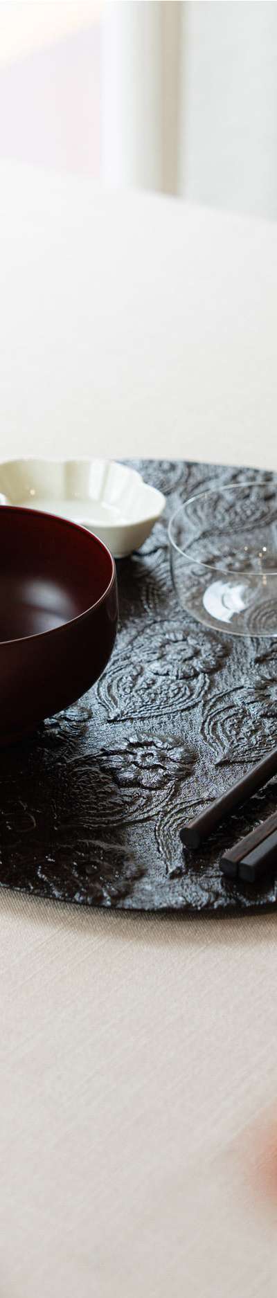 Lacquerware Flower Tray XL - Black