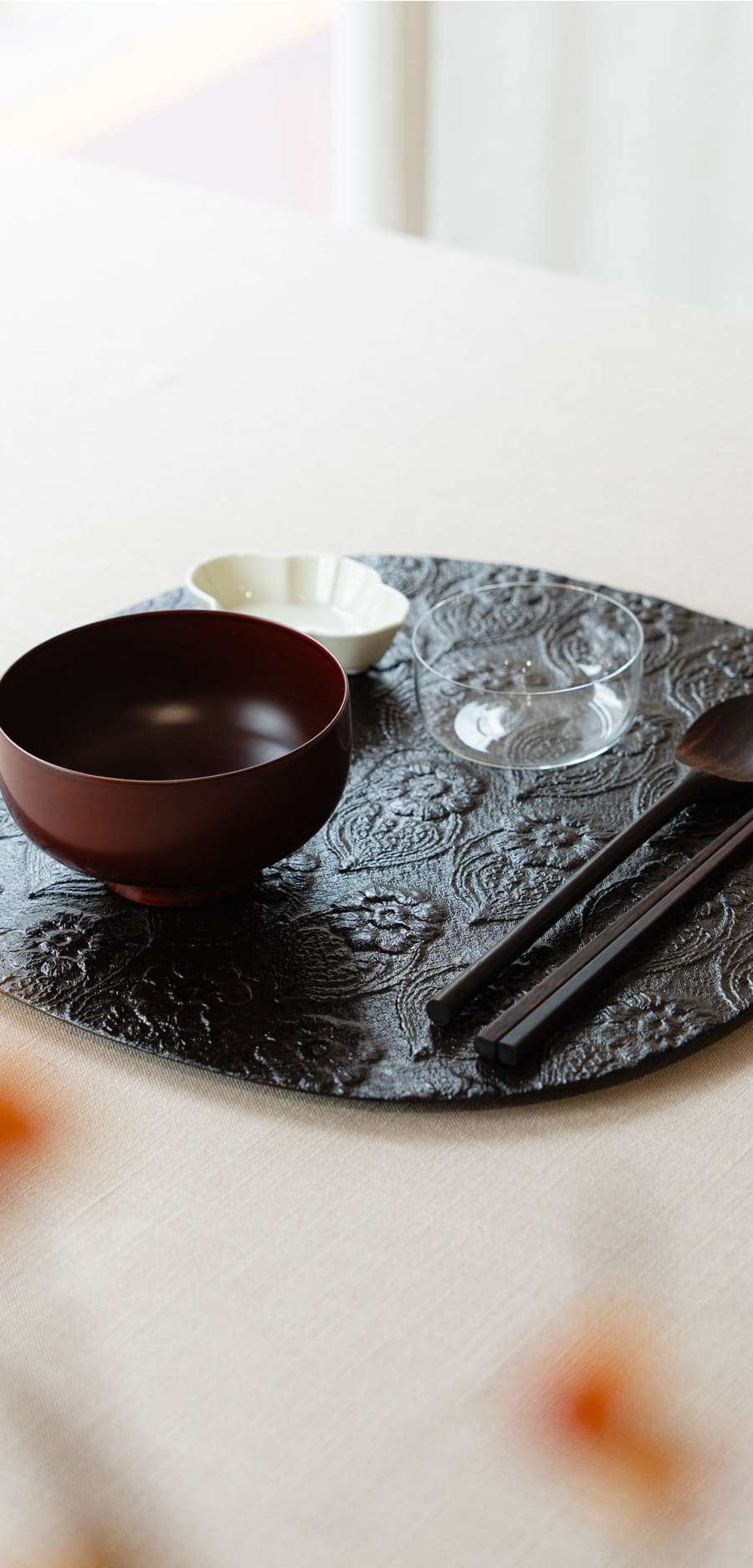 Lacquerware Flower Tray XL - Black