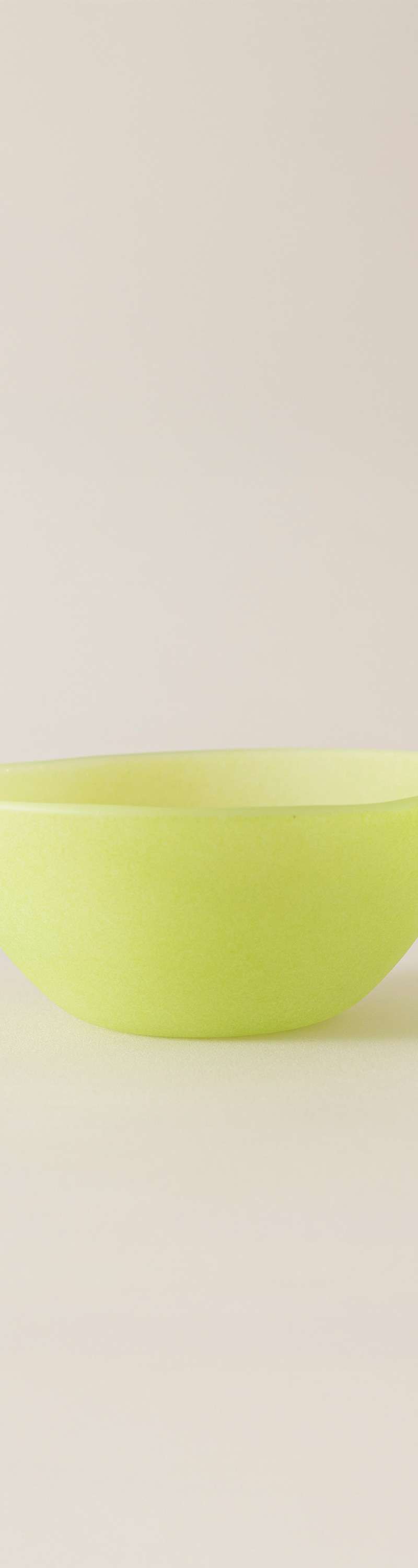 Matt Powdery OU Yogurt Bowl - Lime Green