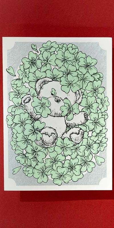 Clover Card - Bear