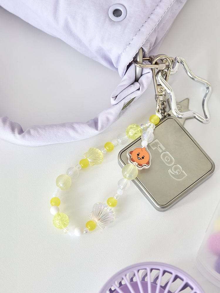 BT21 SHOOKY BABY PEARL Bead Keyring
