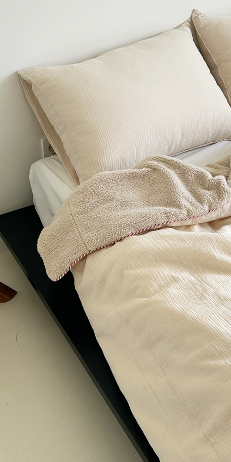 Reversible Winter Comforter - Cream / Beige