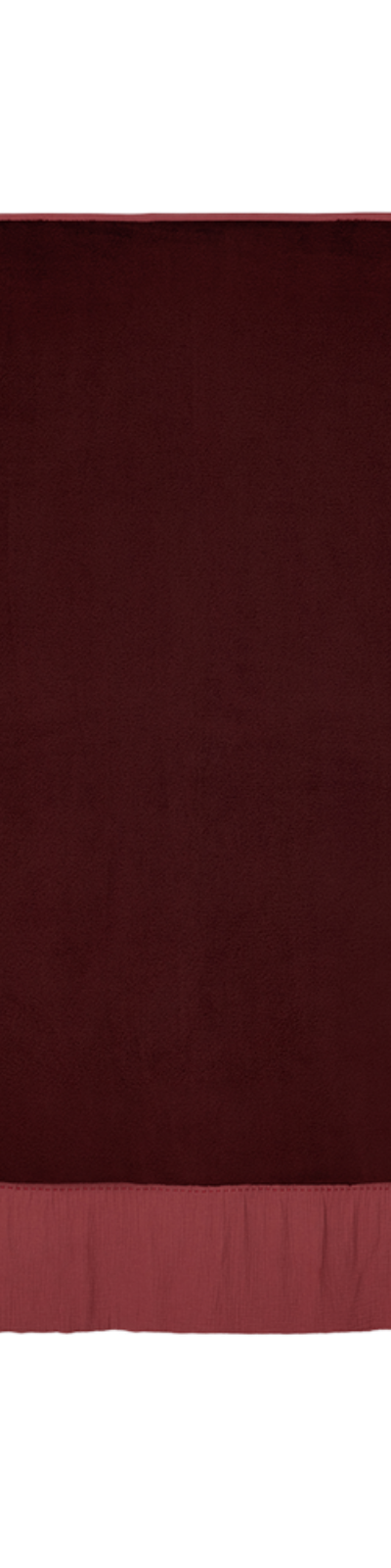 Red Stitch Soft Blanket - Burgundy