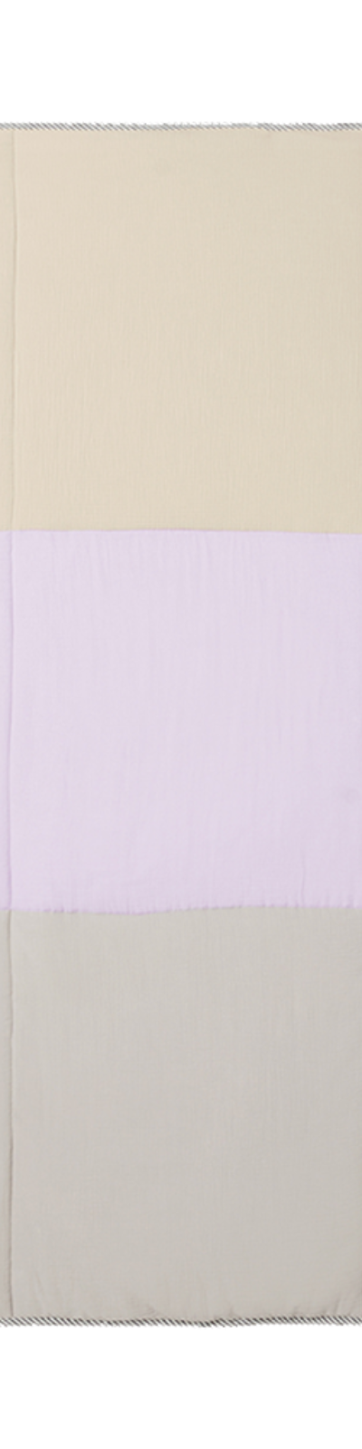 Cotton Stripe Blanket - Lilac