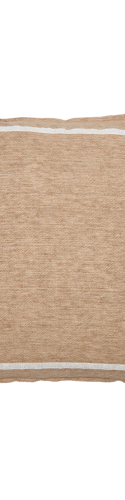 Linen Cushion - Beige Chunky