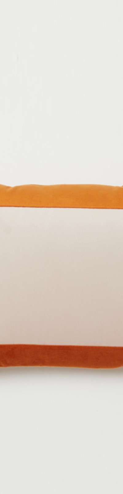 Square Velvet Cushion Cover - Orange / Pink