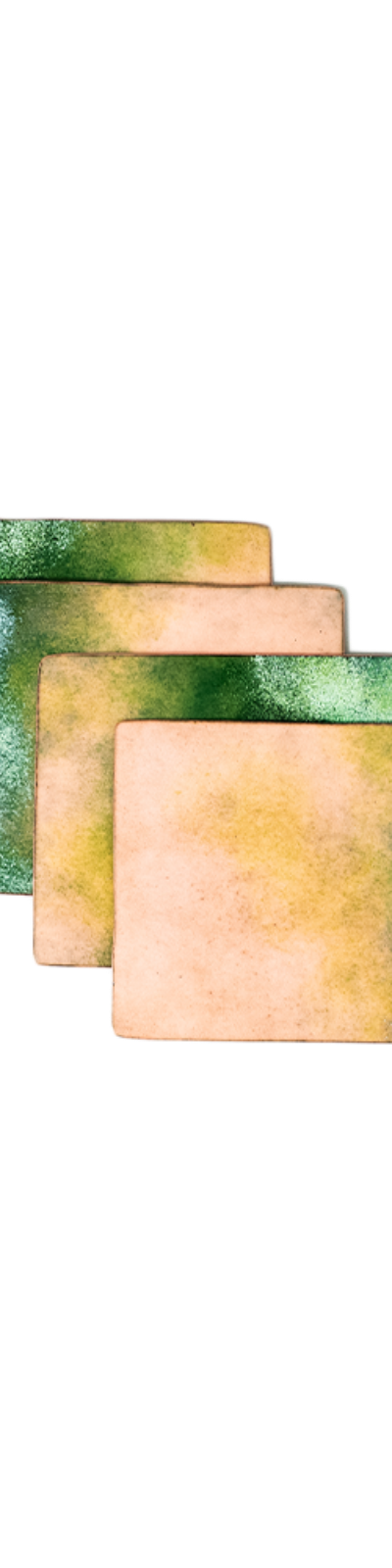 Enamel Paper Coaster - Green (2 OPTION)