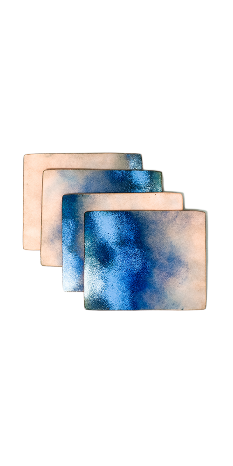 Enamel Paper Coaster - Blue (2 OPTION)