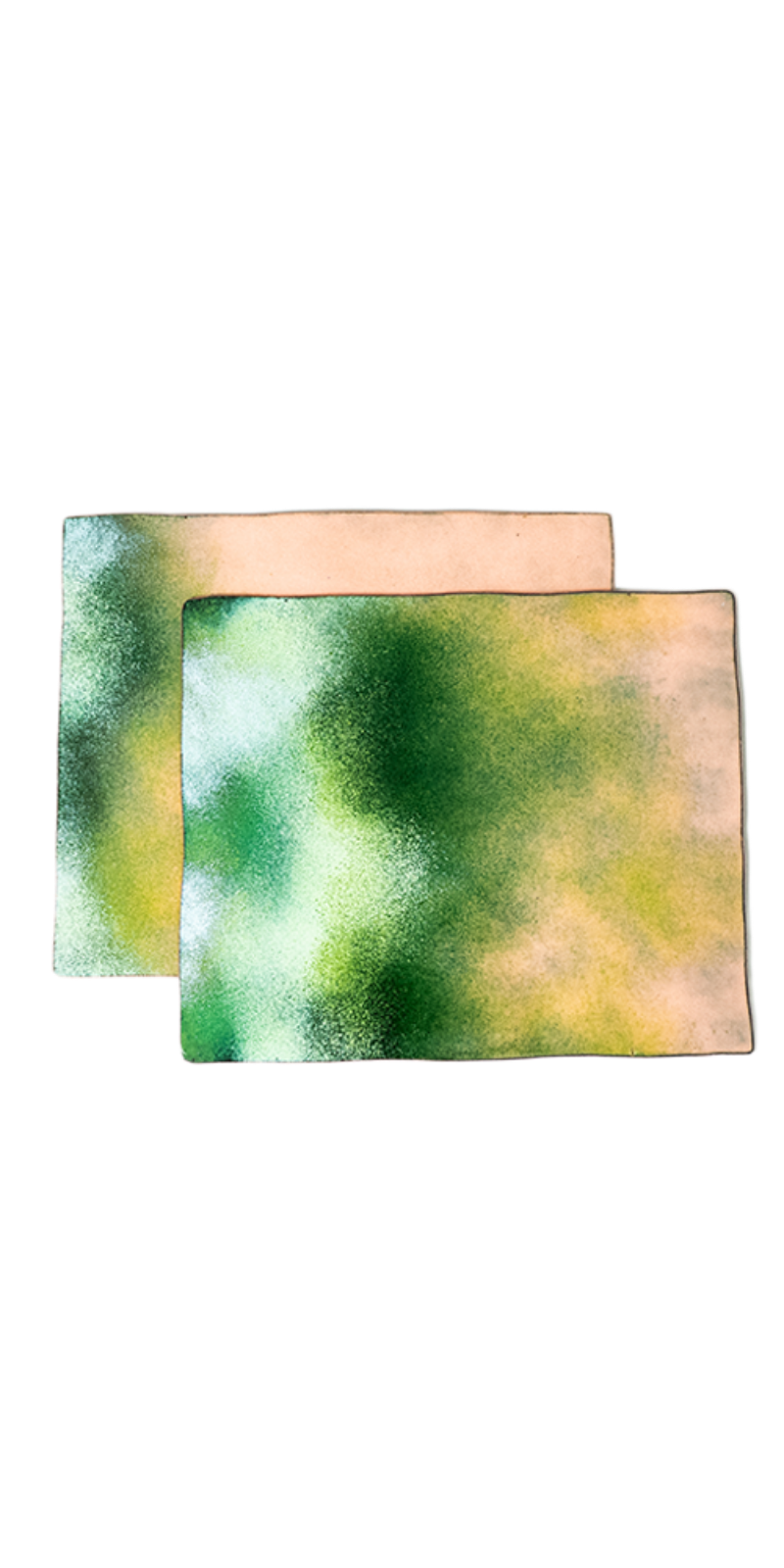 Cloisonné Paper Plate - Green (2 OPTION)