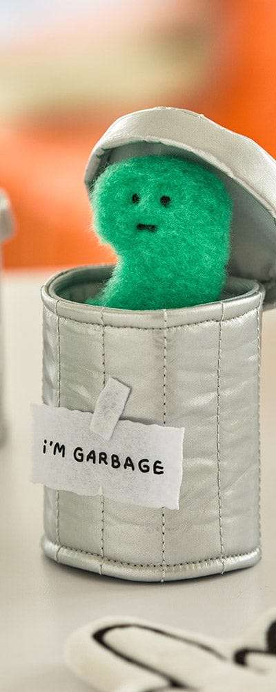 ジョグマン ブラキオ Throw Away ゴミ箱 小型 ぬいぐるみ