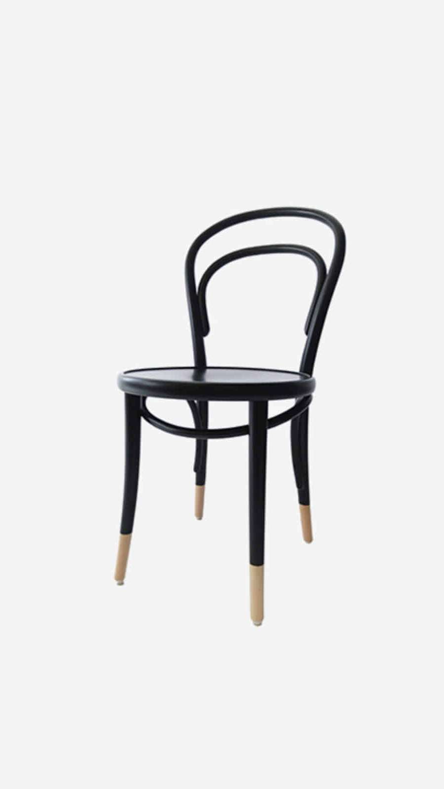Chair14 - Black / Natural Socks