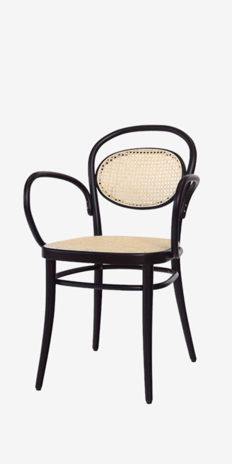 Armchair 20 - Dark Wenge / Cane