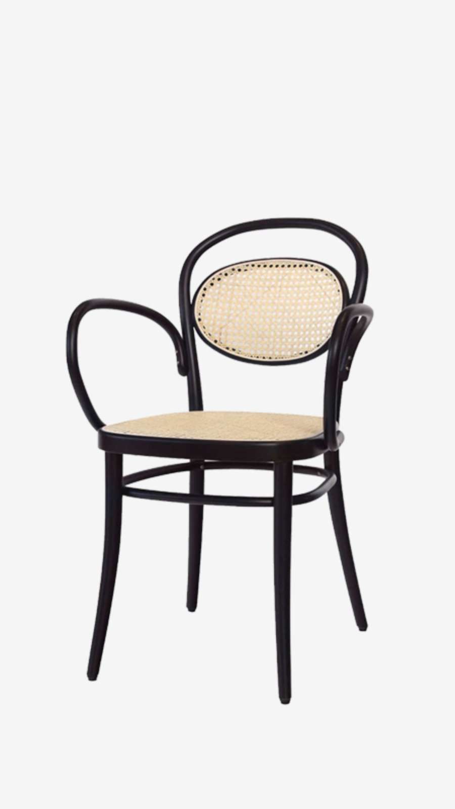 Armchair 20 - Dark Wenge / Cane