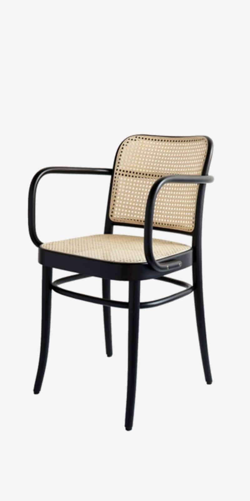 Armchair 811 - Coffee / Cane