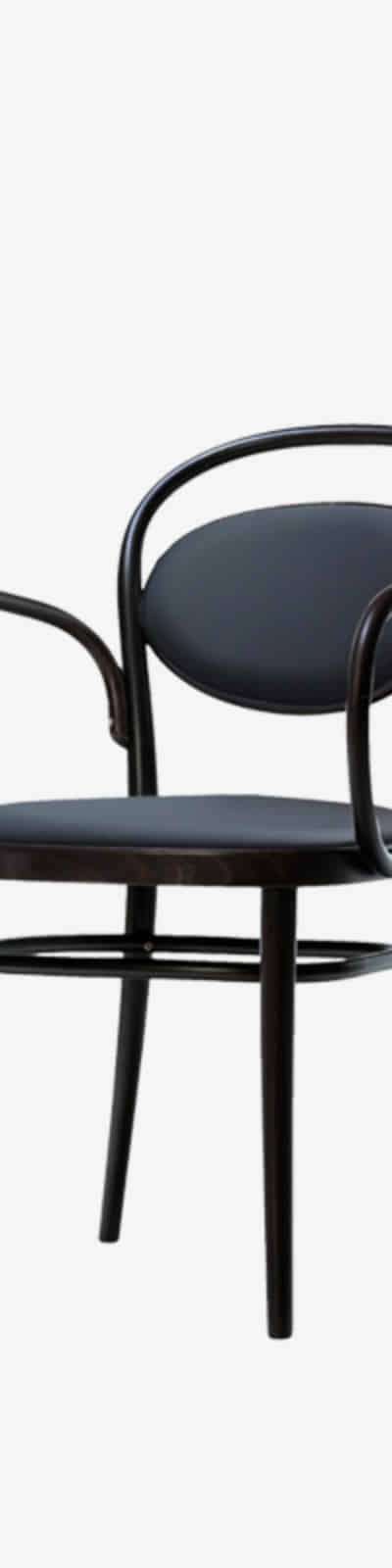 Armchair 20 - Dark Wenge / PU Black