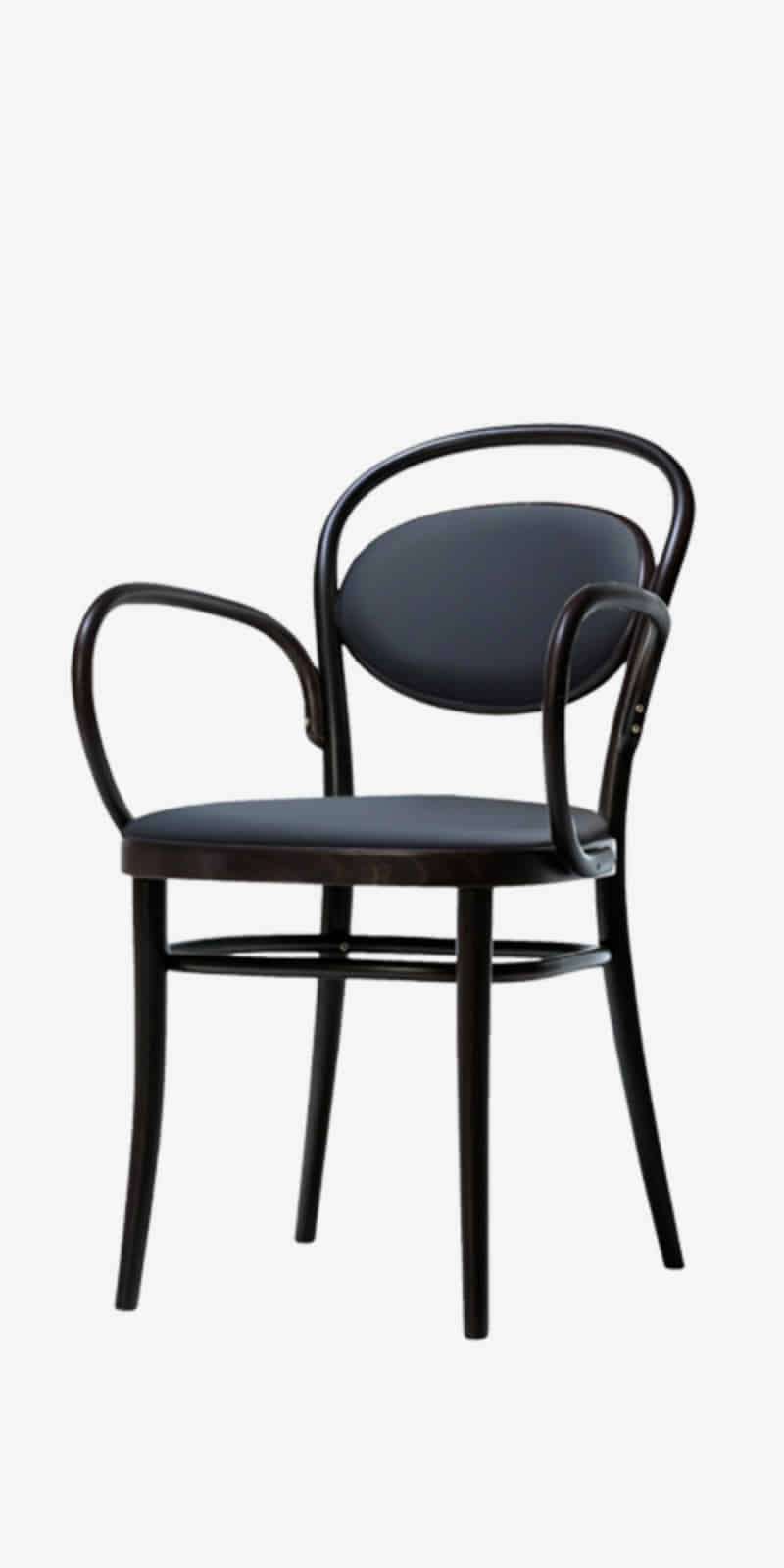 Armchair 20 - Dark Wenge / PU Black