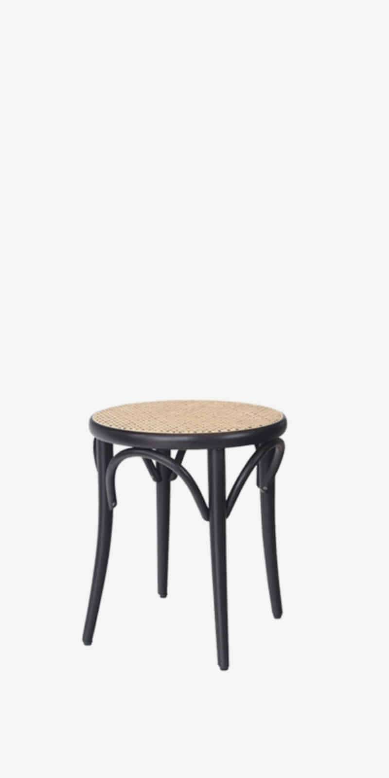 Stool 60 - Dark Wenge / Cane