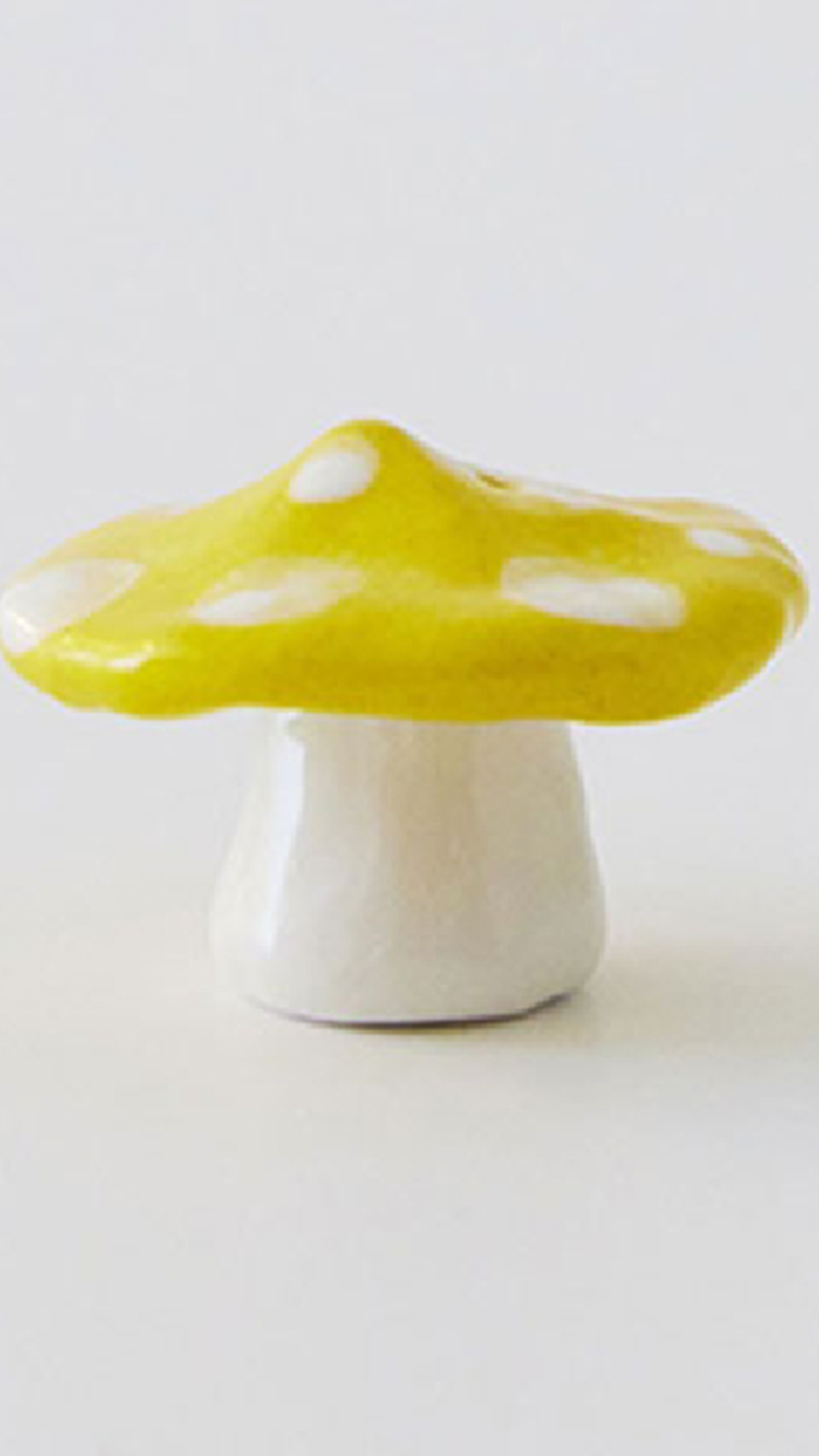 Mushroom Incense Holder - Yellow (3 Size)