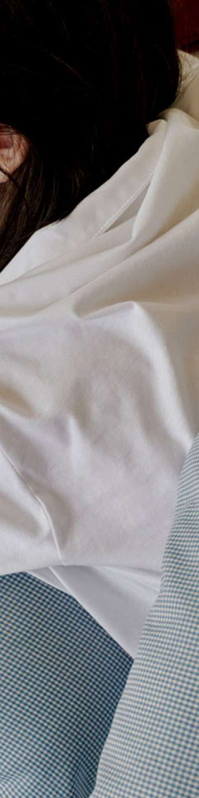 Blue Mini Check Bedding Set
