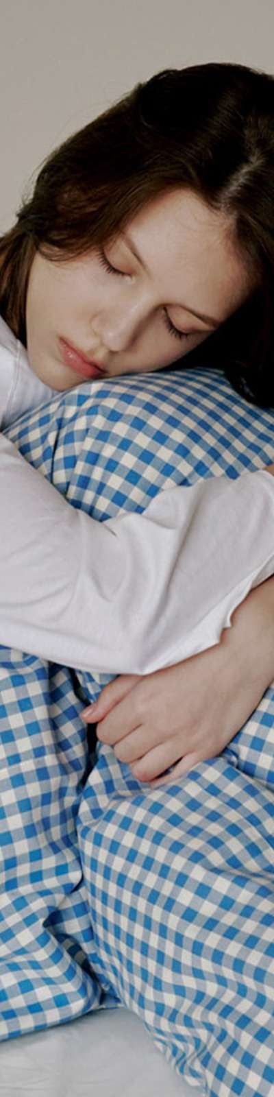 Blue Gingham Check Bedding Set