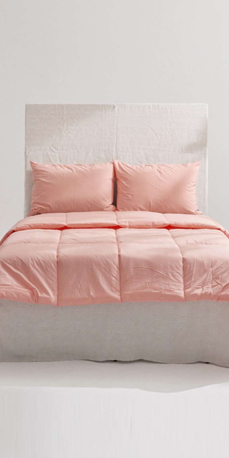 Silky Cotton 60s Thin Comforter - Coral