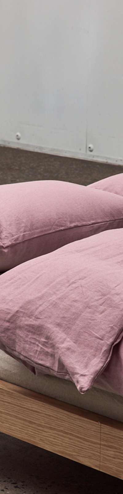 Premium Linen Bedding Set - Blossom Pink