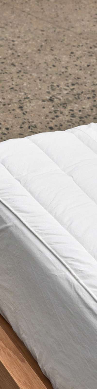 Silky Cotton 60s Quilted Mattress Cover - White