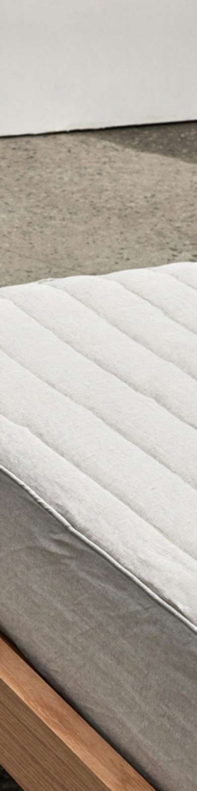 Premium Linen Quilted Mattress Cover - Oatmeal