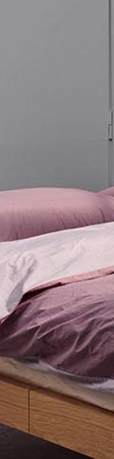 Silky Cotton 60s Two-Tone Bedding Set - Baby Lavender + Blueberry