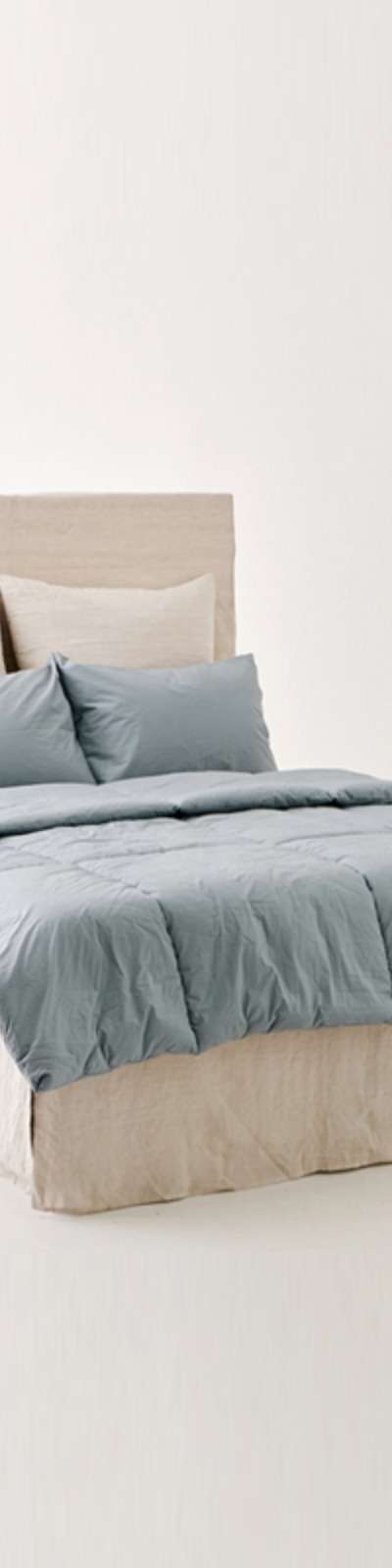Silky Cotton 100-count Comforter - Gray Ocean Blue