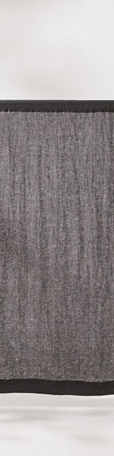 Soft Linen Single Curtain - Ink